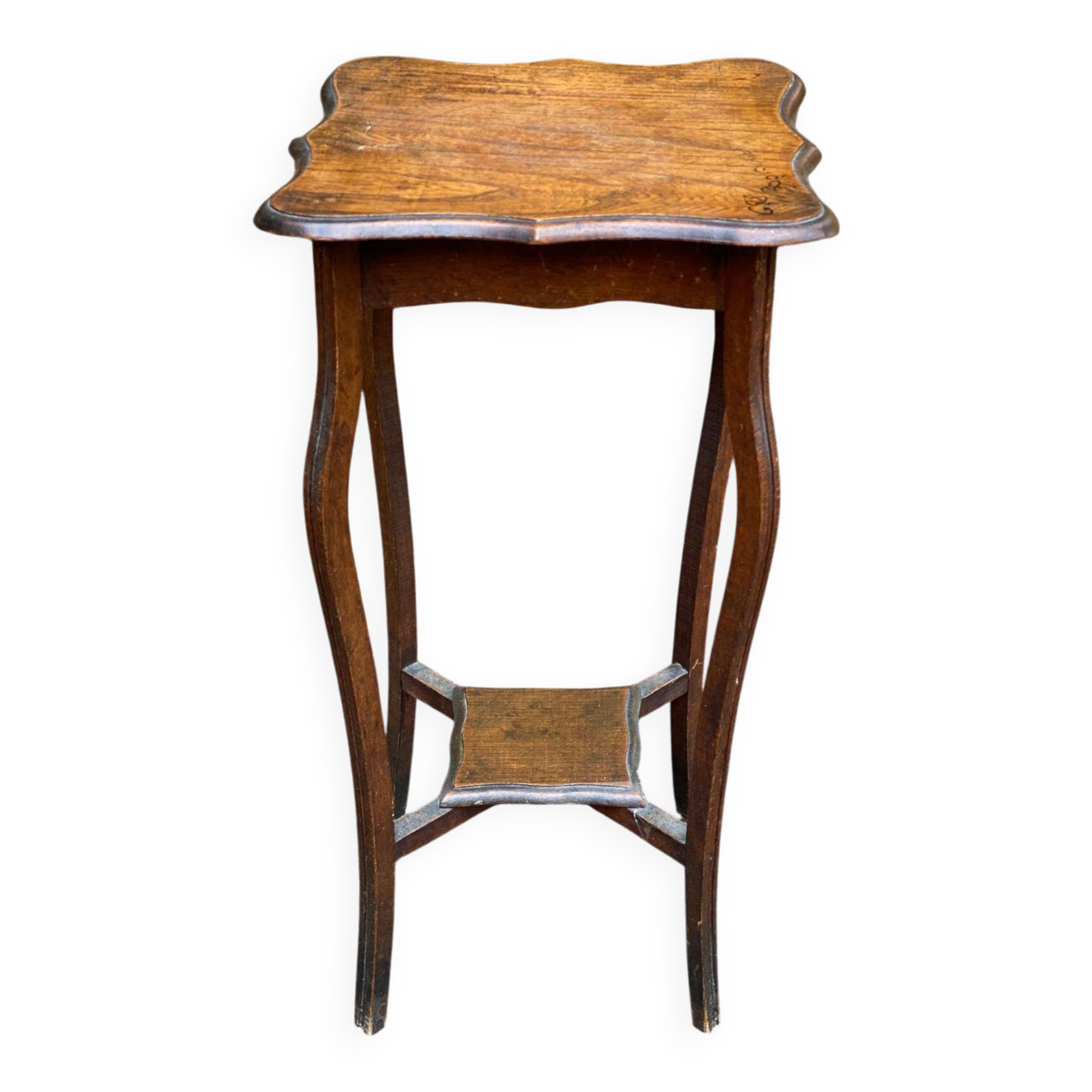 Sellette art nouveau en bois massif 76cm