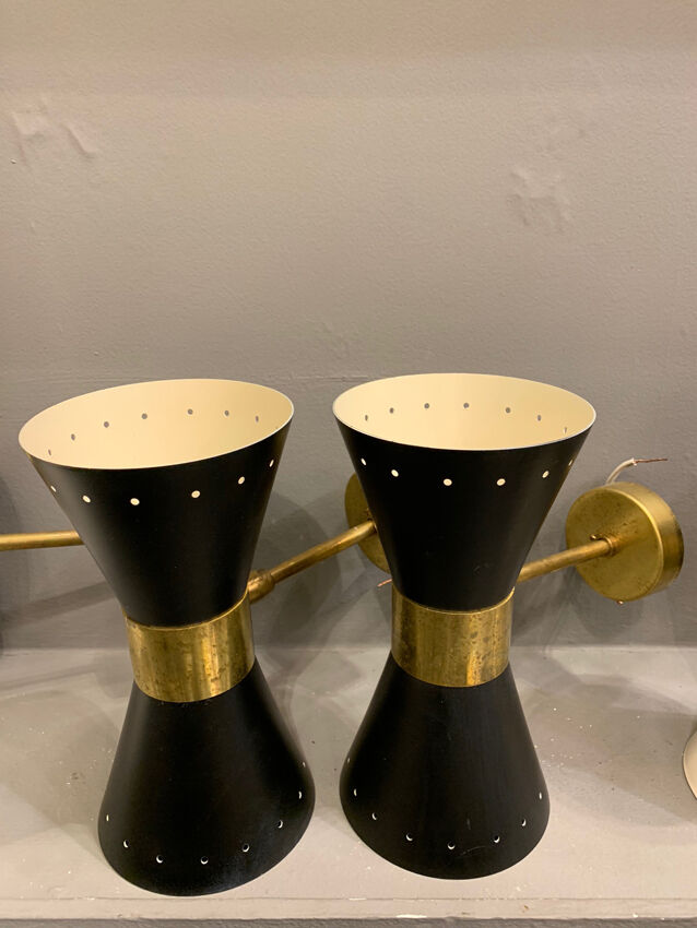 Wall lamps in the style of Italian creations of the 50s