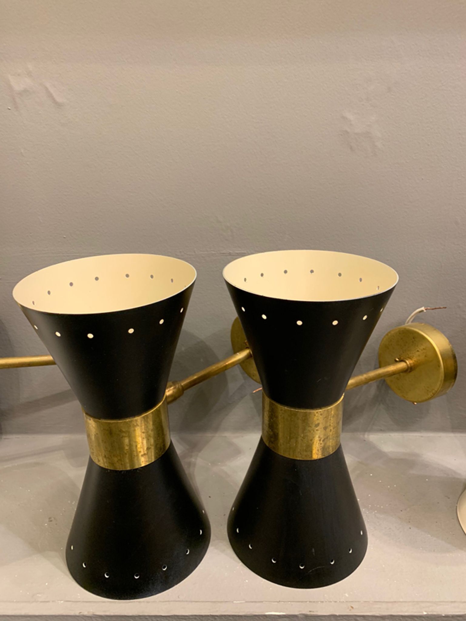 Wall lamps in the style of Italian creations of the 50s