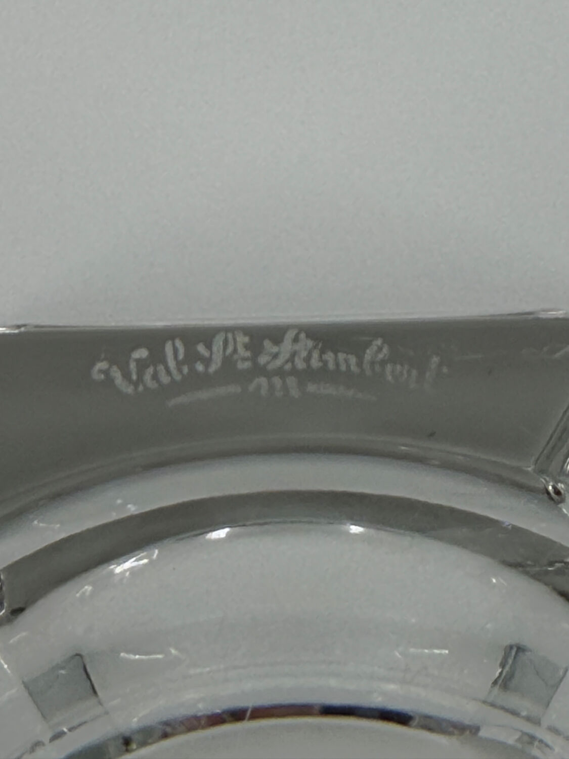 Val Saint Lambert crystal ashtray