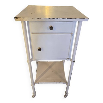 Metal bedside table