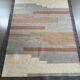 Handwoven wool rollakan rug design 'Wadden' reversible