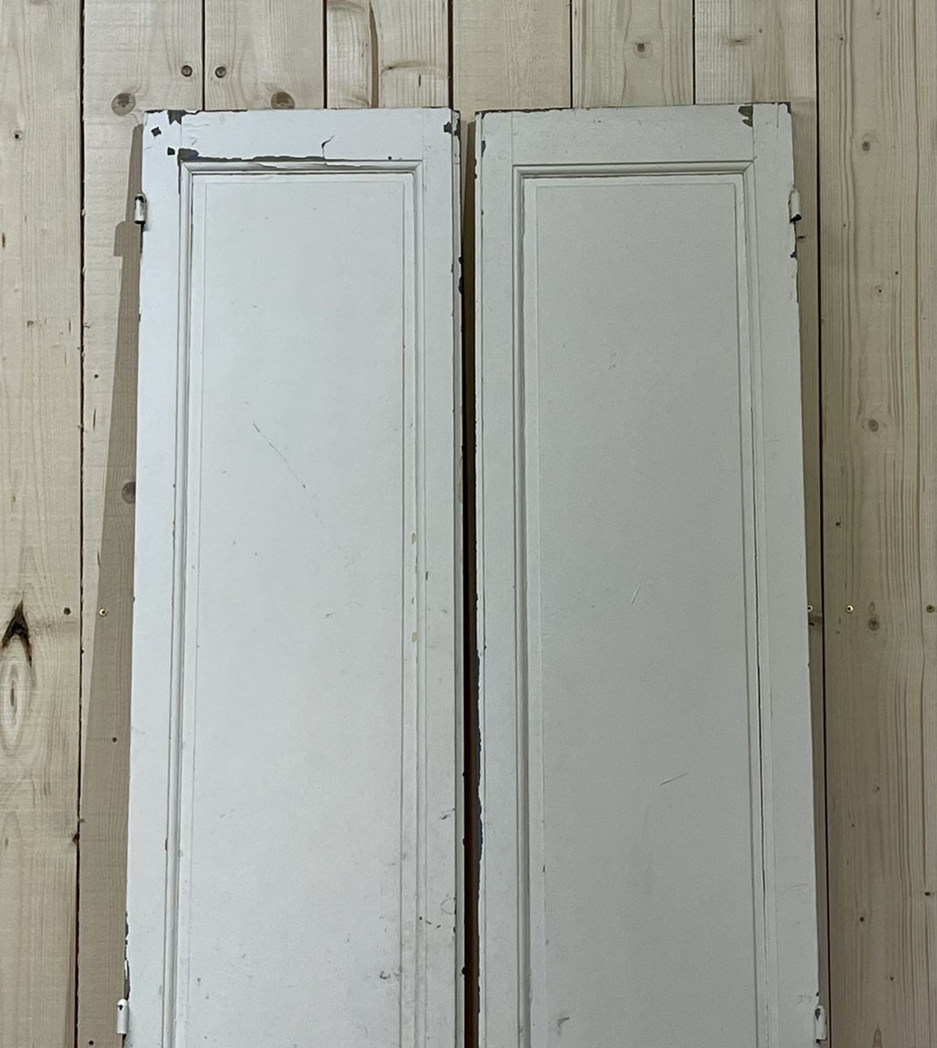 Pair of woodwork doors at the end of the 19th century in fir