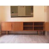 Vintage Scandinavian long sideboard