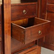 Antique cherry wood wardrobe with drawers, Italy, 19th century