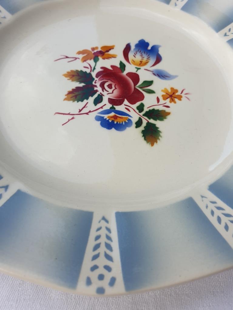 Set 10 plates Claude de Sarreguemines 1930