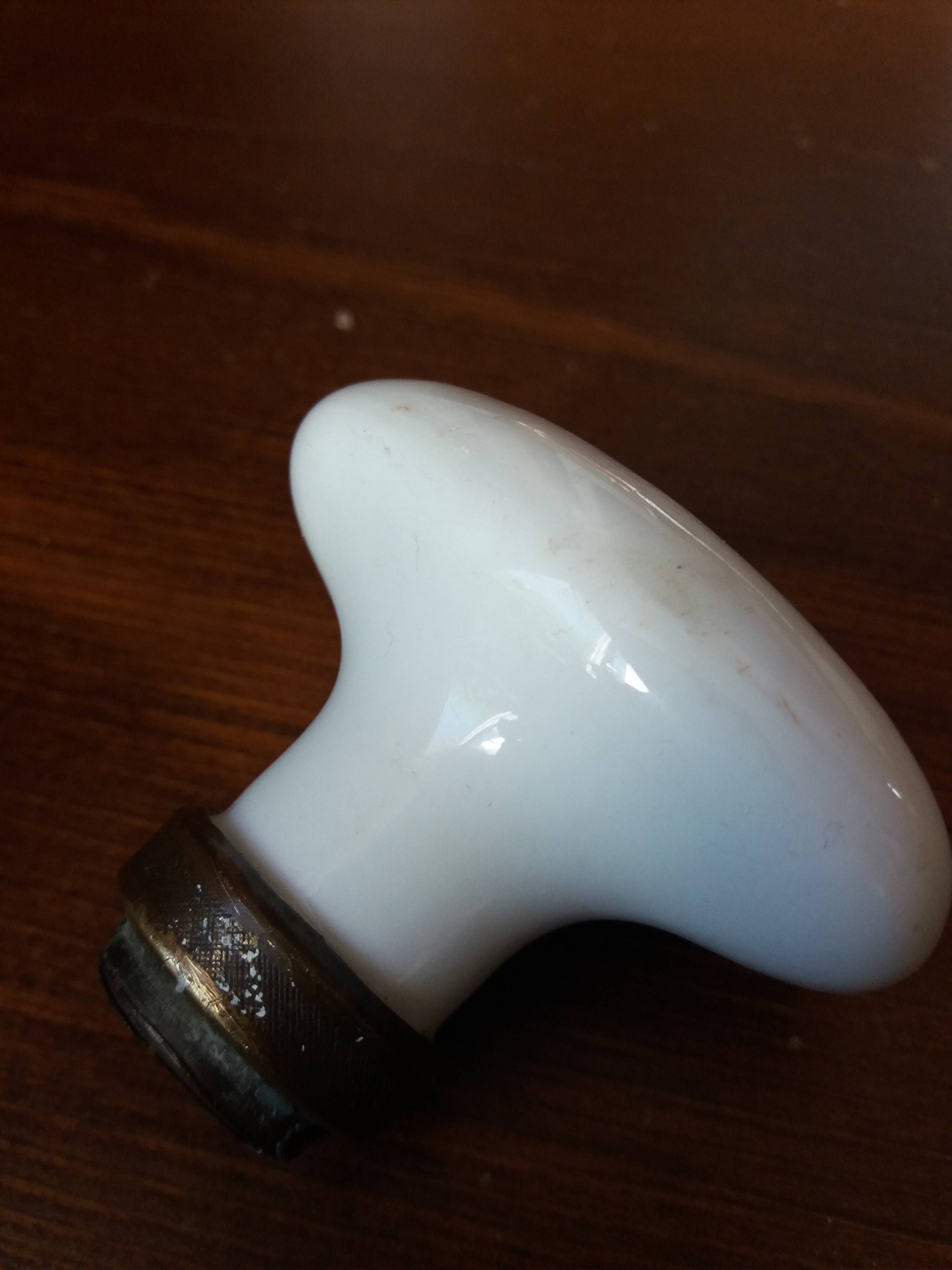 Porcelain door knob handles