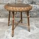 Guerdon vintage children's coffee table in rattan wit old rattan wicker bohemian 1950