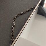 Vintage barber mirror and chain