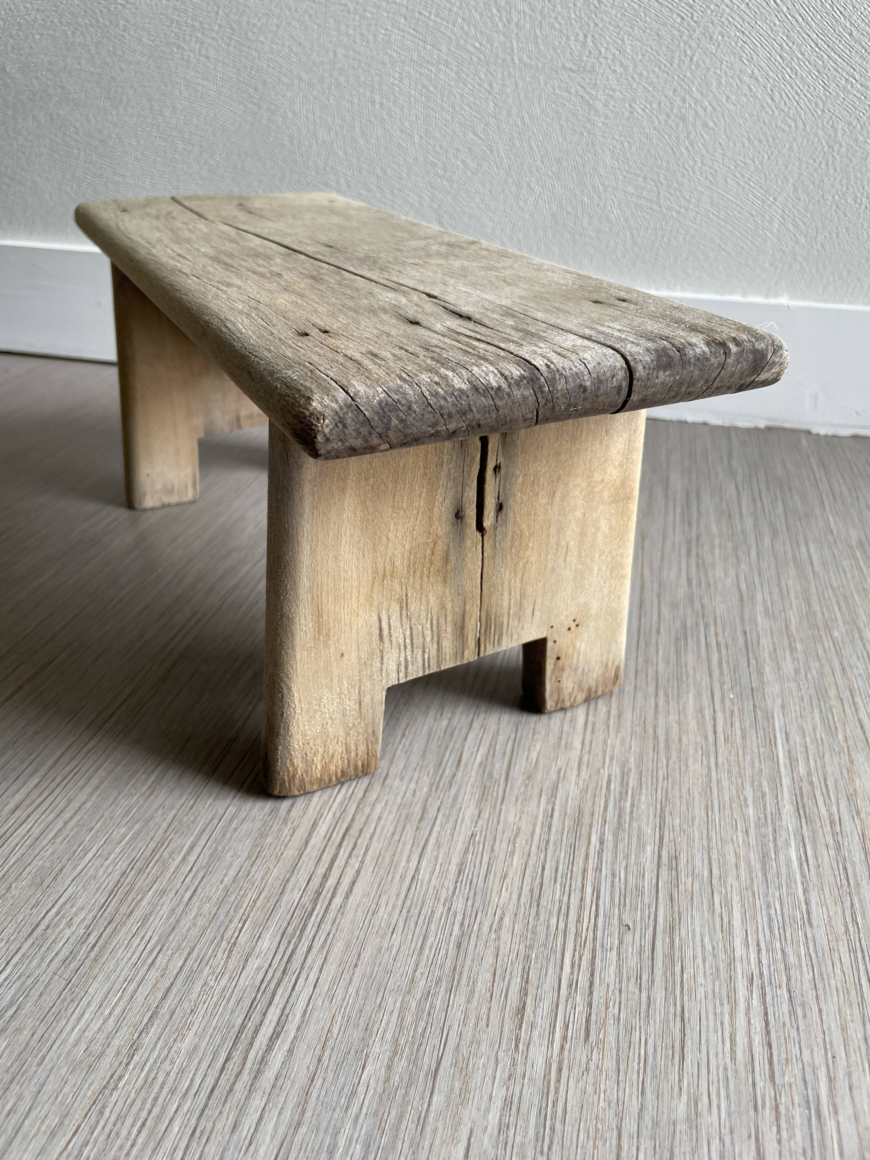 Tabouret banc bois