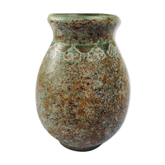 Bernard Buffat ceramic stoneware vase xxth 1970 the potters' barn