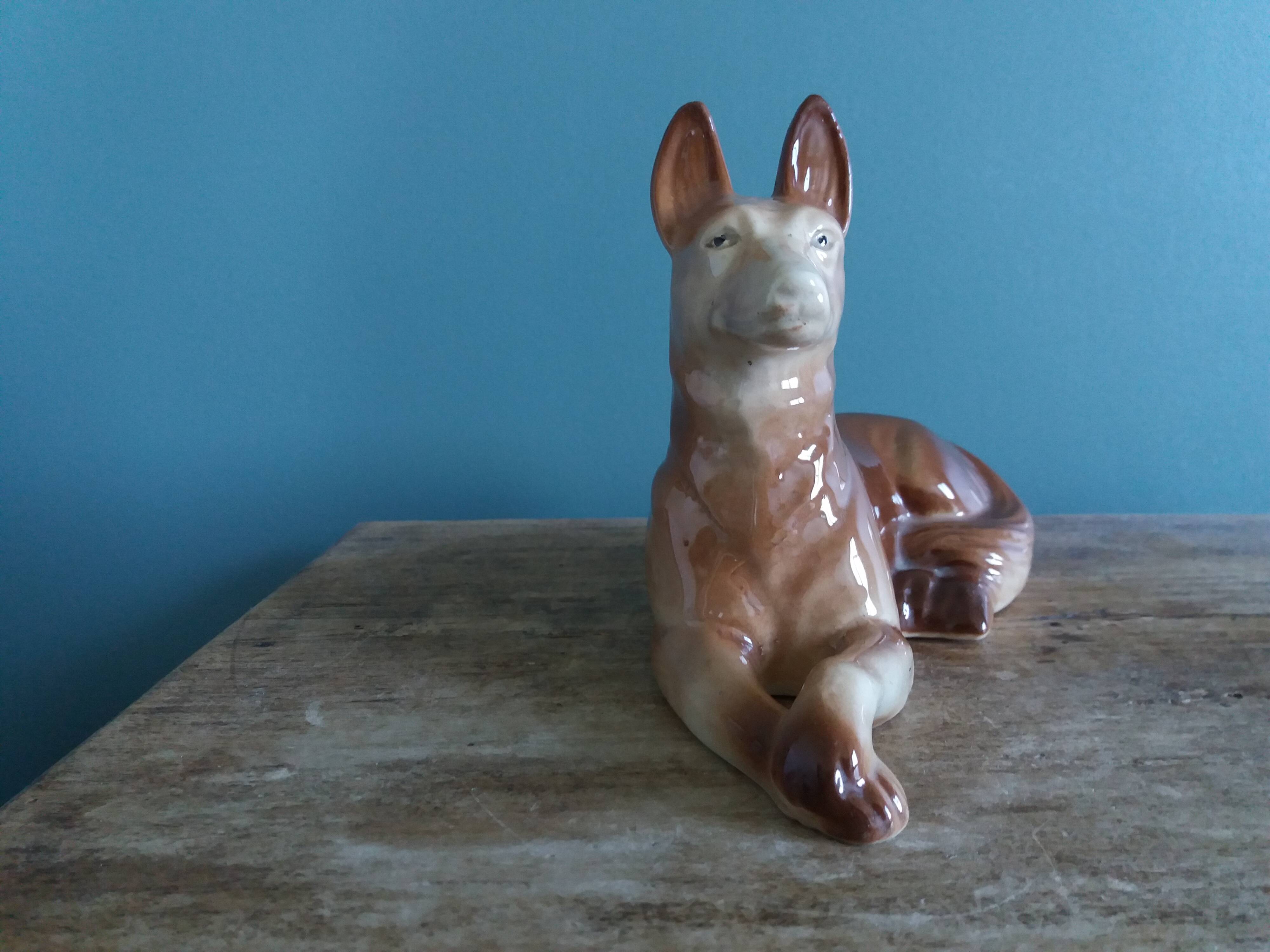 Saint Clement earthenware dog