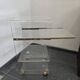 Rolling dessert trolley in plexiglass – Marais International – 1970s-1980s