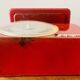 Stube - old household scale in red enameled metal - force 10