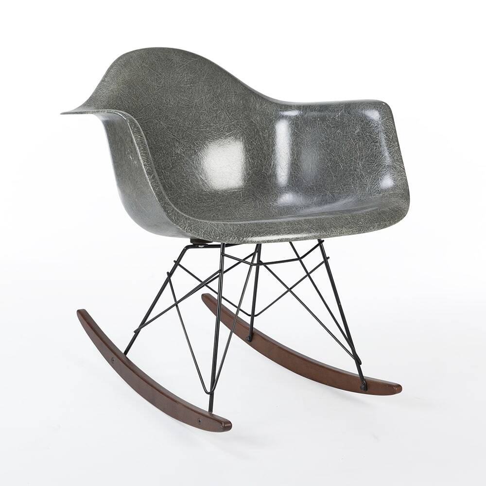 Elephant Grey Herman Miller Vintage Original Eames RAR Arm Shell Chair