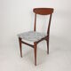 Set of 6 Mid Century Italian Teak Dining Chairs, 1950s