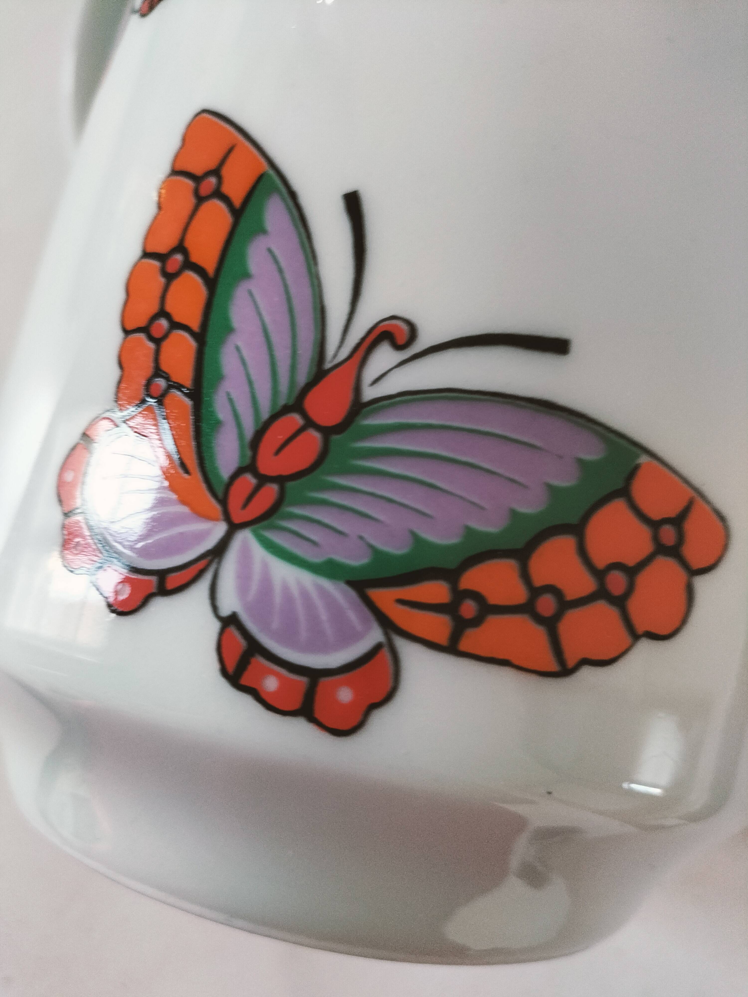 Vintage Wunsiedel Bavaria Porcelain coffee pot – butterfly motifs