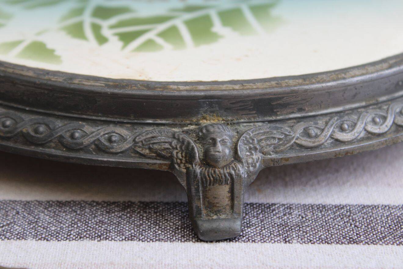 Antique ceramic trivet