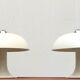 Mid-century German mushroom table lamp from the Space Age, by Kontakt-Werkstätten / Staff, 1960s, set of 2.