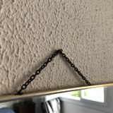 Mirror barber 40x30 vintage cardboard 1960