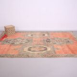 Vintage Handmade Moroccan Rug 213 x 363 cm - Peach Moroccan Rug Berber