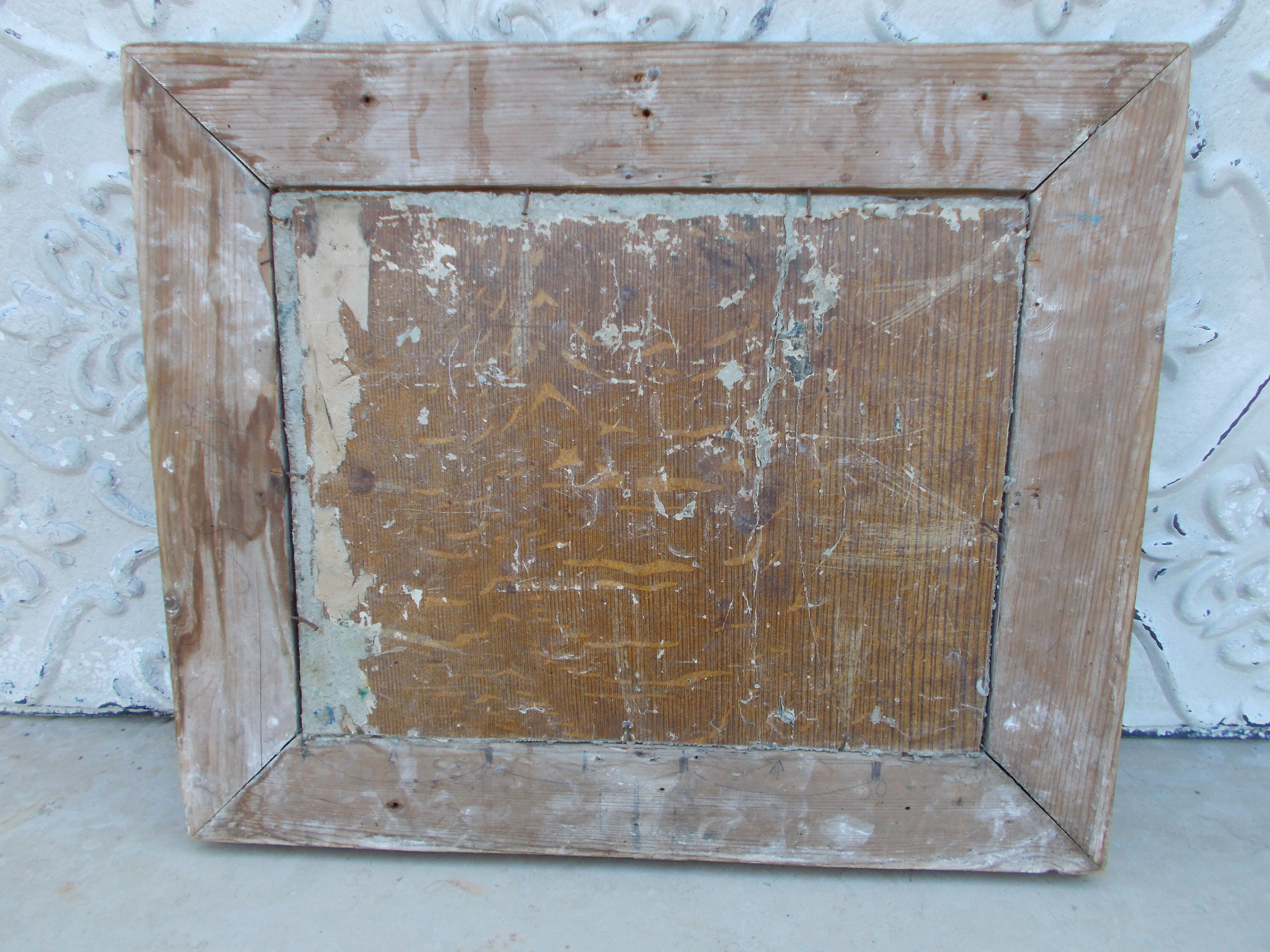 Tableau huile sur toile daté 1904