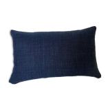 Navy blue linen cushion