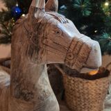 Handcrafted vintage rocking horse