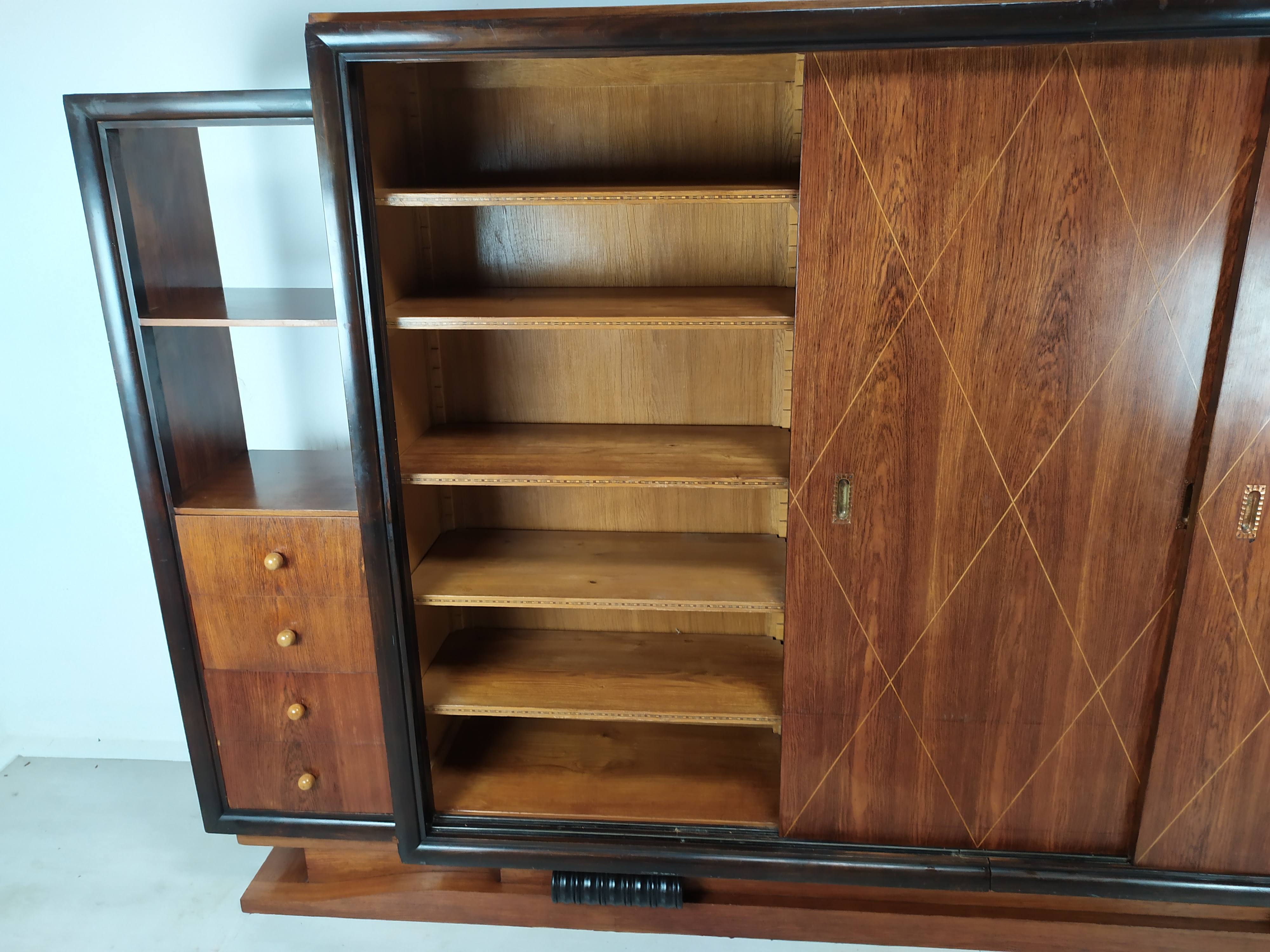 Art Deco library cabinet