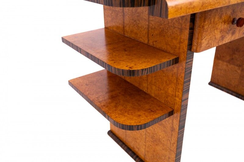Art Deco desk with extension, Poland, 1950s. After renovation.