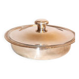 Légumier avec couvercle en métal argenté