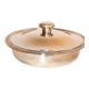 Silver-plated casserole with lid