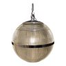 Silver Holophane ball pendant