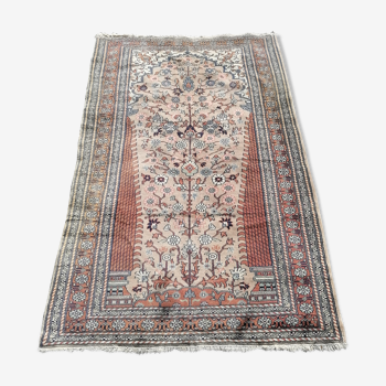 Ancient Persian wool rug handmade fifties 200 x 126cm
