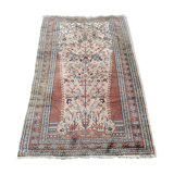Ancient Persian wool rug handmade fifties 200 x 126cm