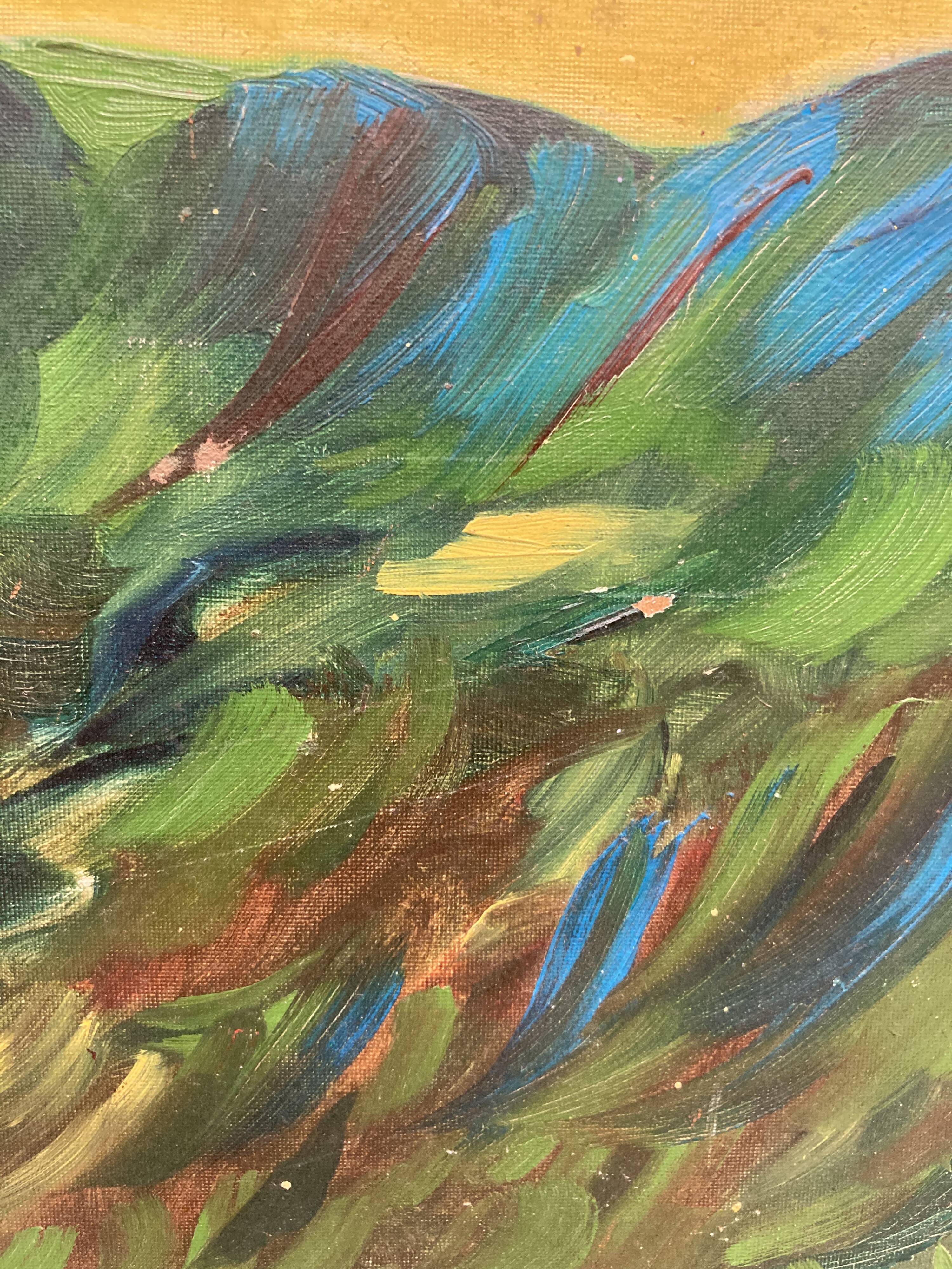 Landscape oil on panel