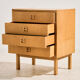 Oak chest of drawers with four drawers