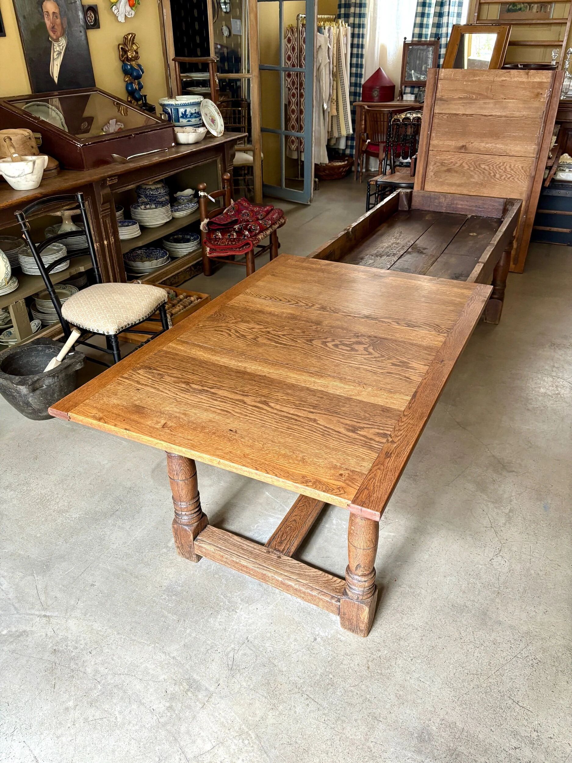 Table de drapier en bois massif 237 x 79 cm