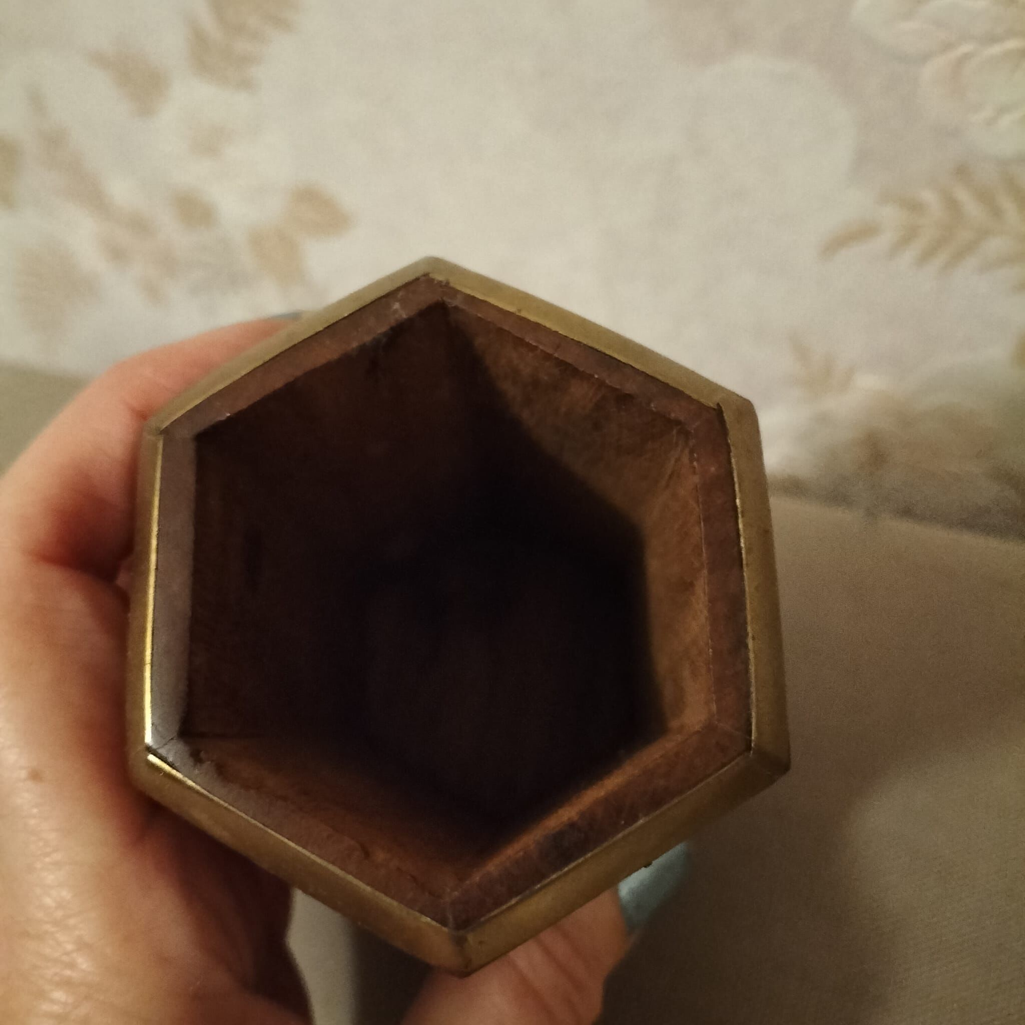 Old pencil pot, marquetry collection