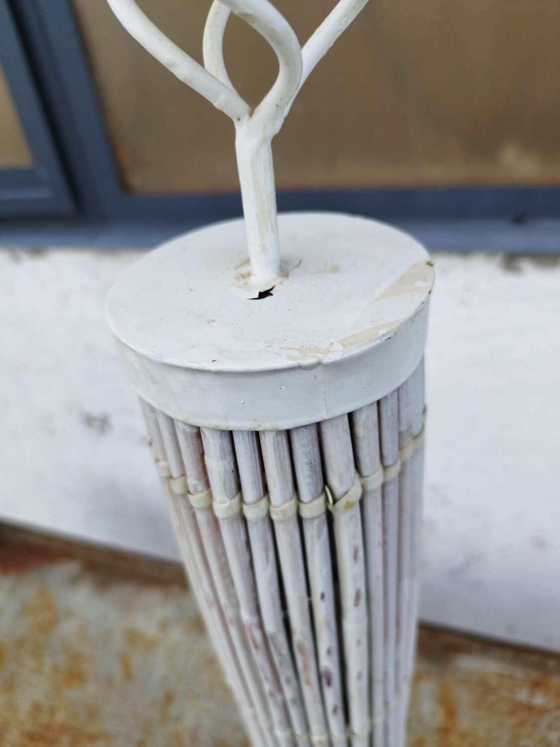 Vase Colonne Design Photophore Colonne Bois Gris - Demeure Et Jardin
