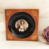 Wall frame portrait woman Empire style