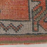 88x344 Cm Turkish Vintage Runner, Wool Runner Rug, Hallway Runner,