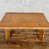 Table basse en orme vintage moderniste