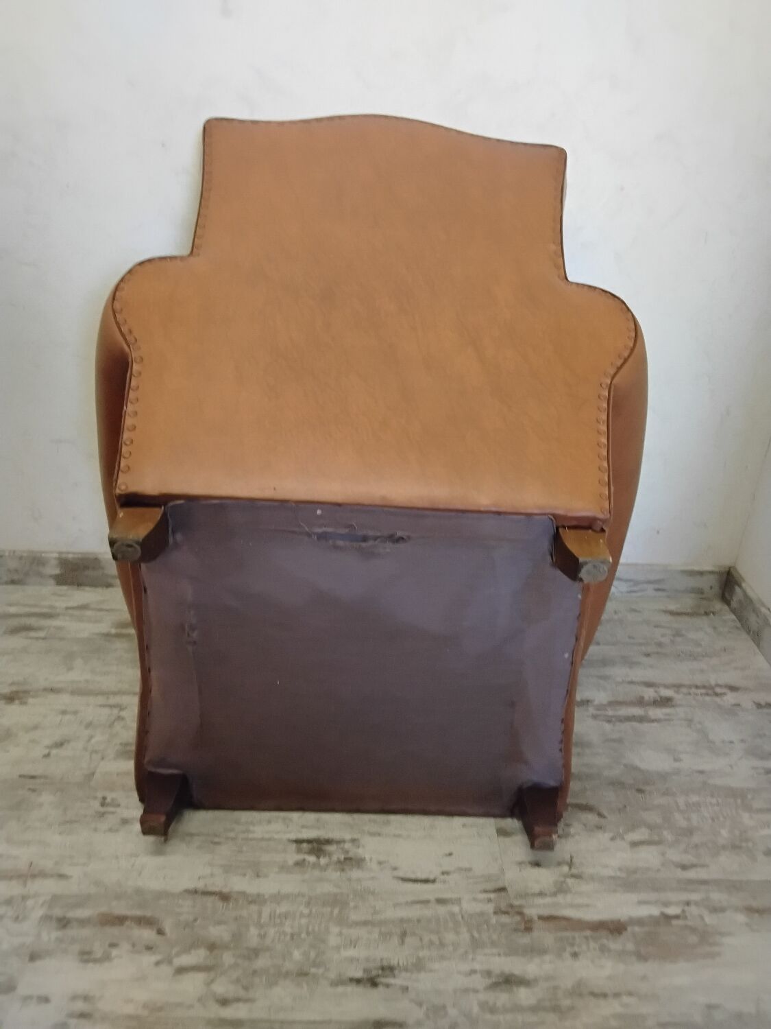 Pair of club armchairs