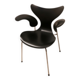 Very rare - Arne Jacobsen “Lily” 3208 armchair – Fritz Hansen – Black lacquered