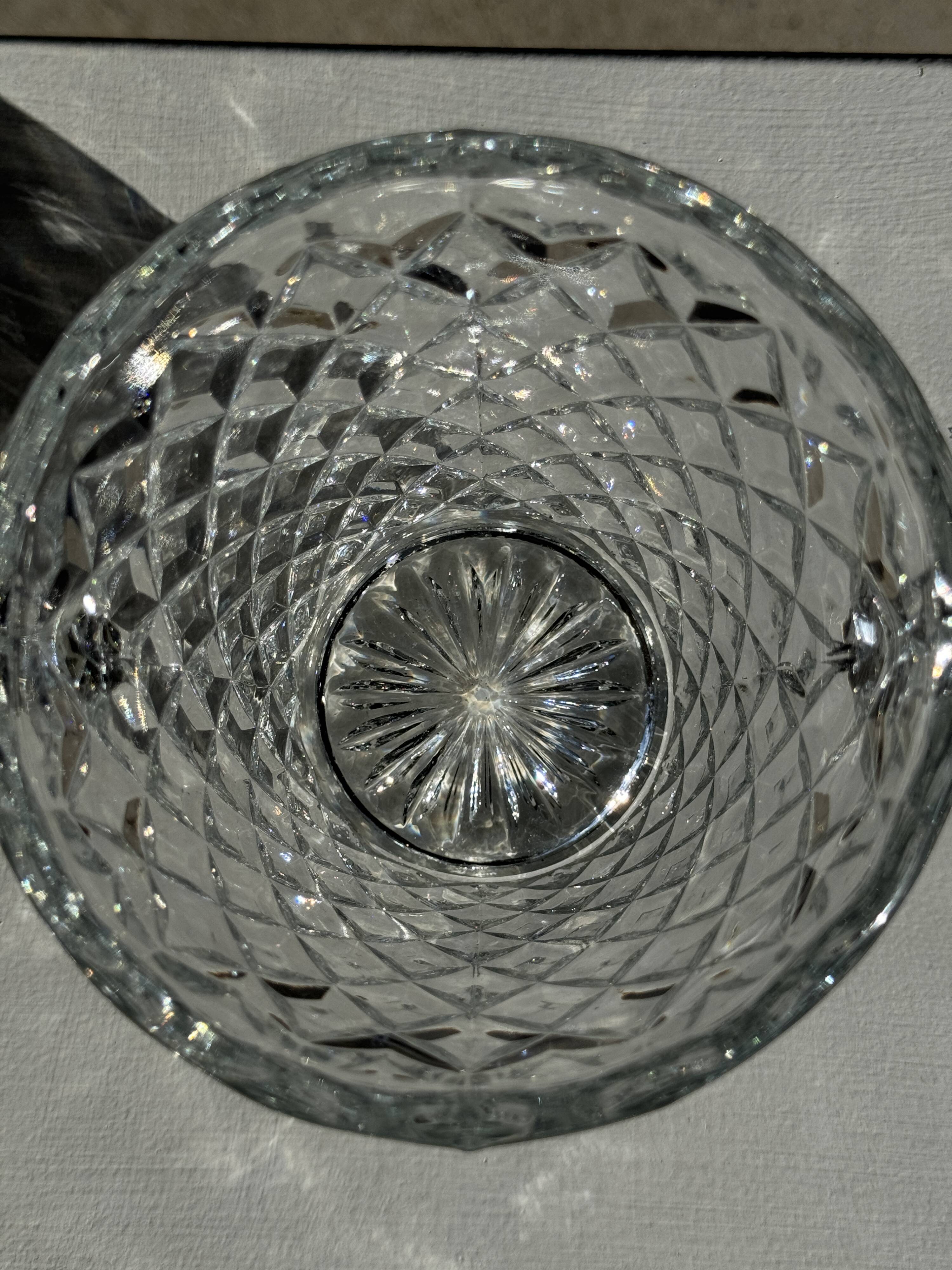 Classic vintage glass ice bucket H14 D12