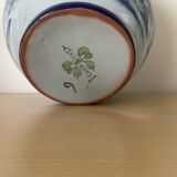 Vintage Nevers earthenware flower vase