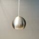 Lampe à suspension danoise originale en métal argenté, modèle "Ball" conçue par Benny Frandsen 1980