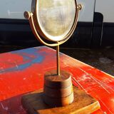 Dual facet swivel table mirror