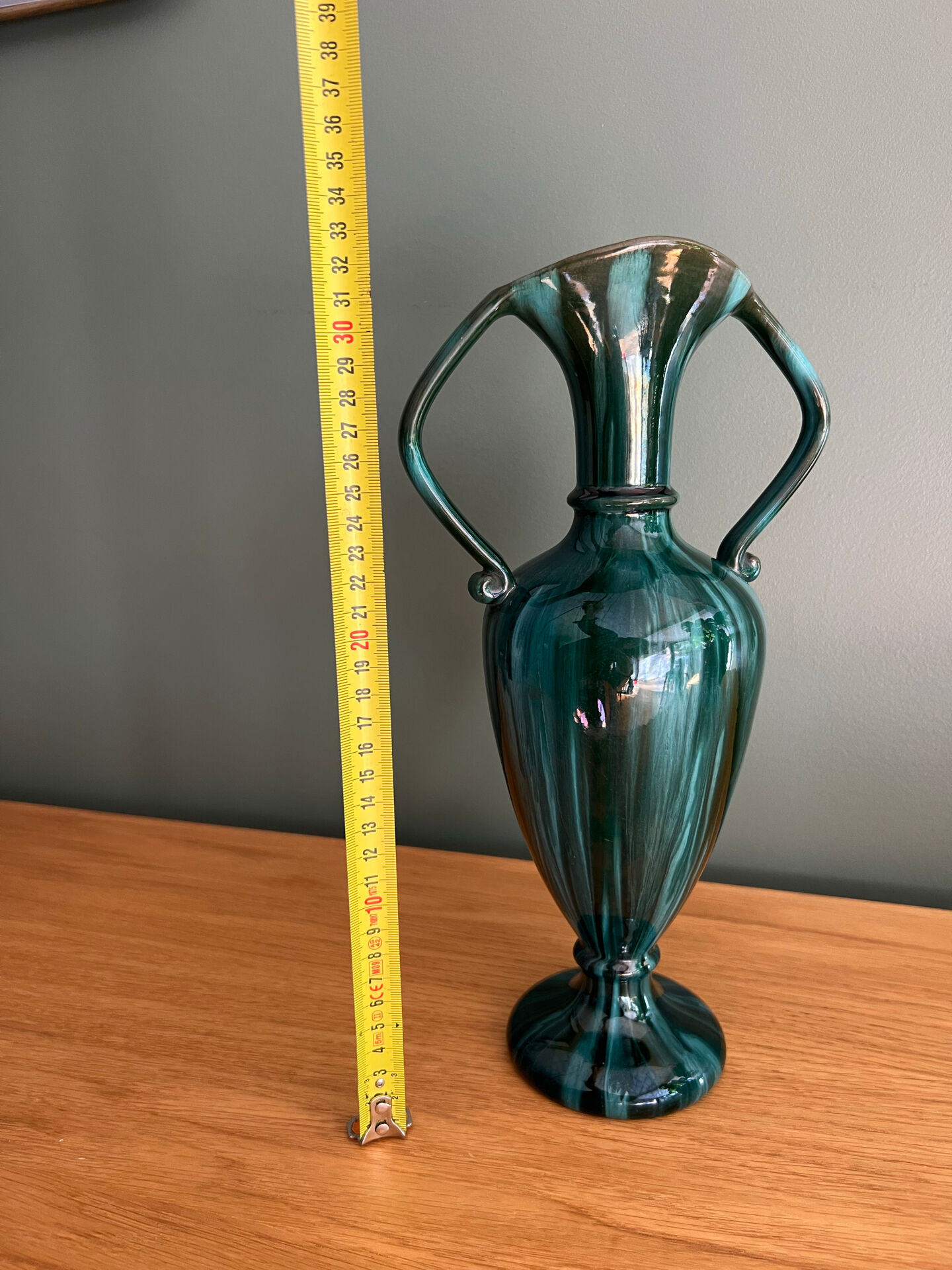 Art Nouveau vase with double handles from Vallauris - Jérôme Massier